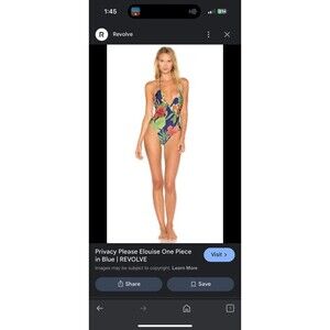 Privacy Please Elouise One Piece in Blue